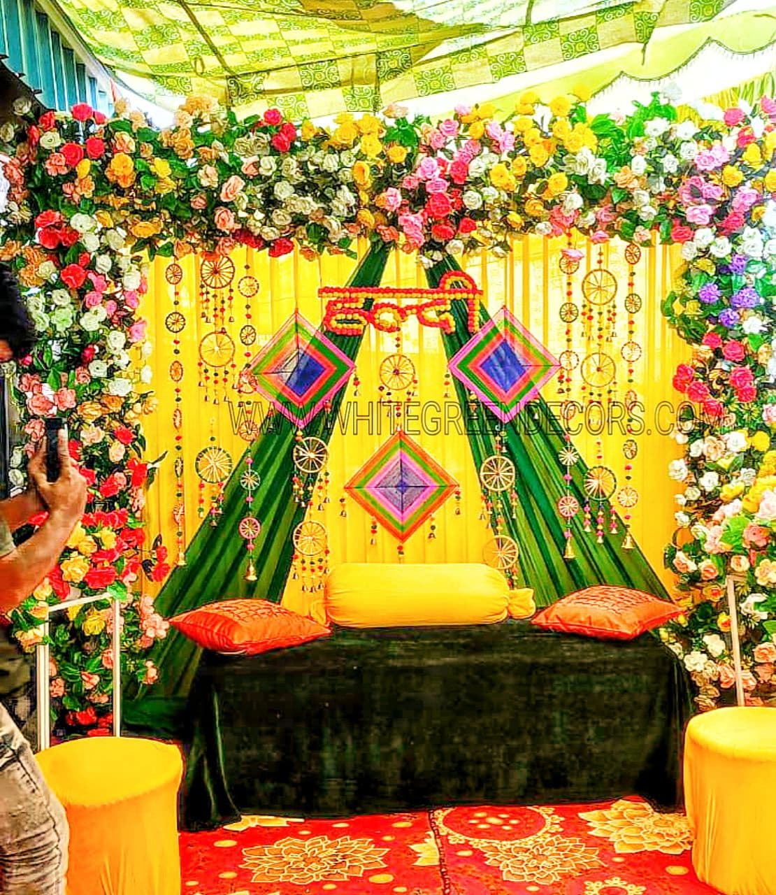 Haldi and Mehndi combo Decoration