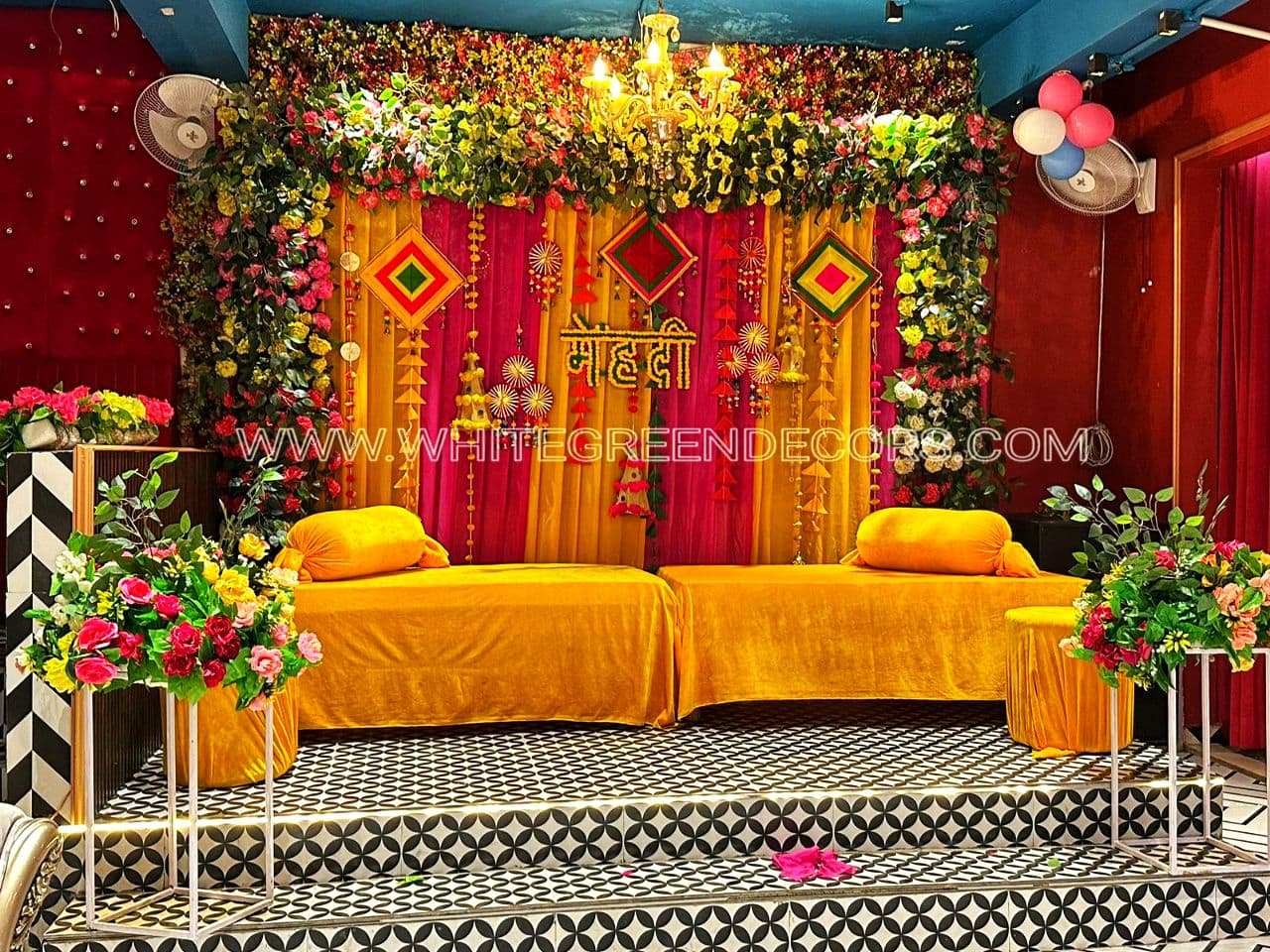 Grand Mehndi Lounge Setup