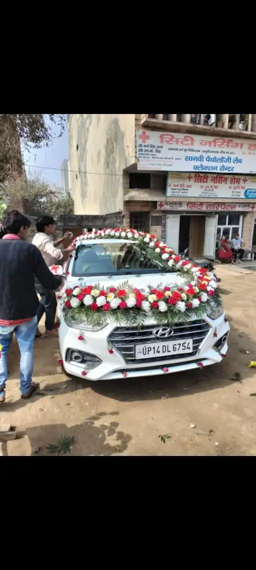 Royal Fresh Flower Wedding Car Decoration